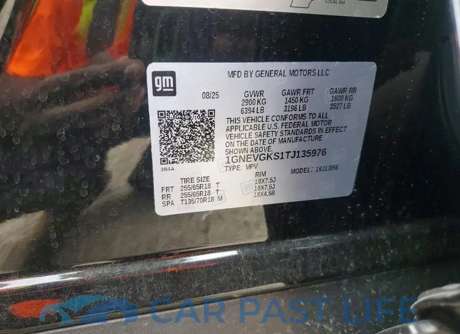 1GNEVGKS1TJ135976# 13