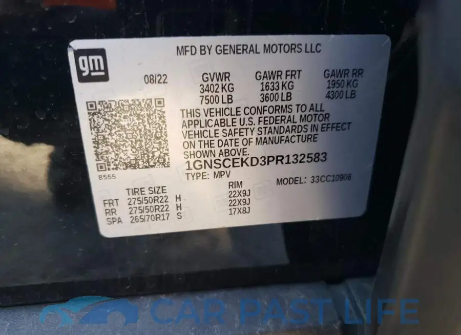 1GNSCEKD3PR132583# 13