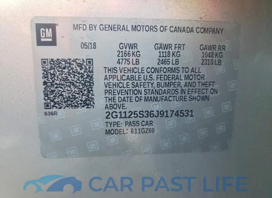 2G1125S36J9174531# 13