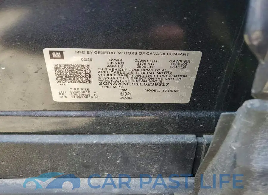 2GNAXKEV1L6239317# 13