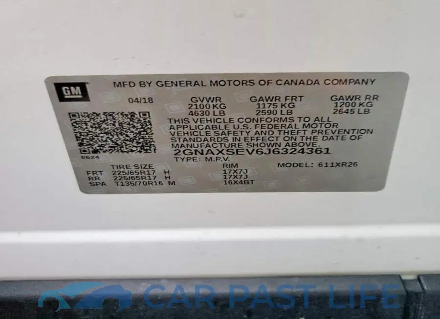 2GNAXSEV6J6324361# 12