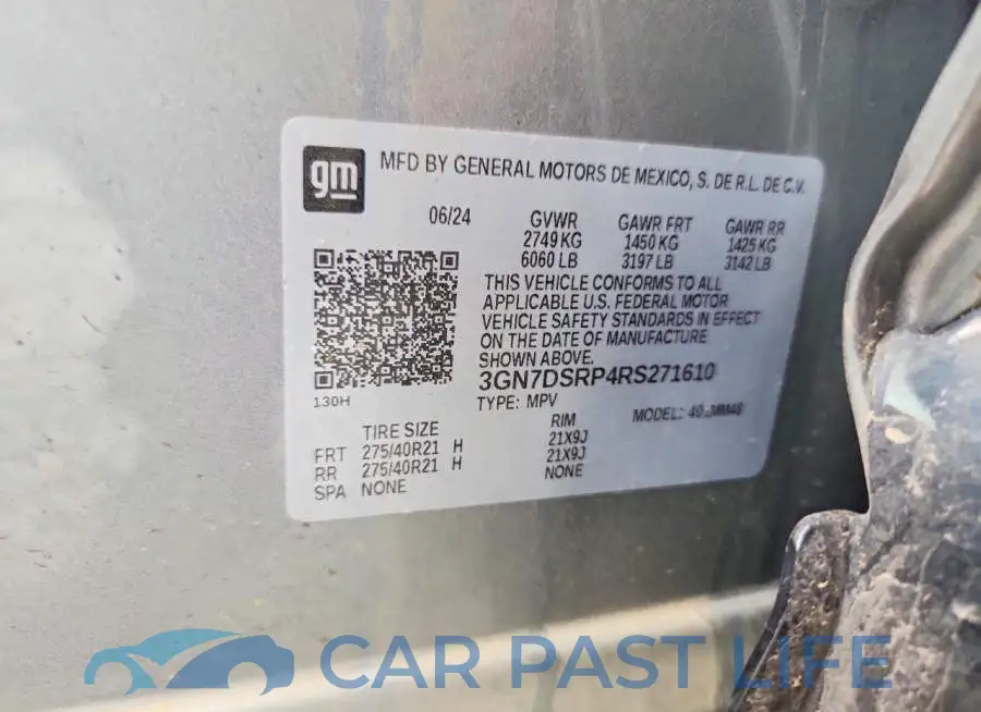 3GN7DSRP4RS271610# 12