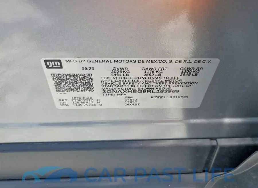 3GNAXHEG9RL183989# 12