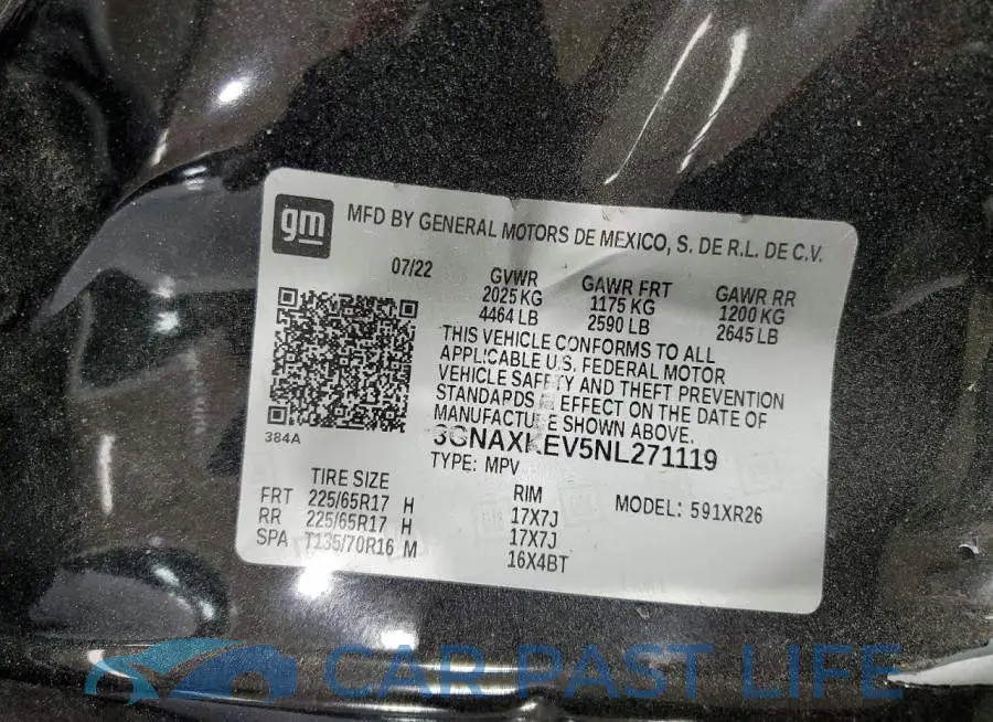 3GNAXKEV5NL271119# 14