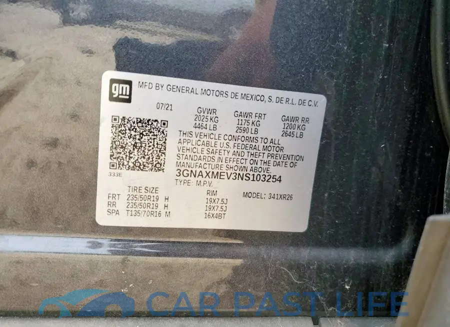 3GNAXMEV3NS103254# 13