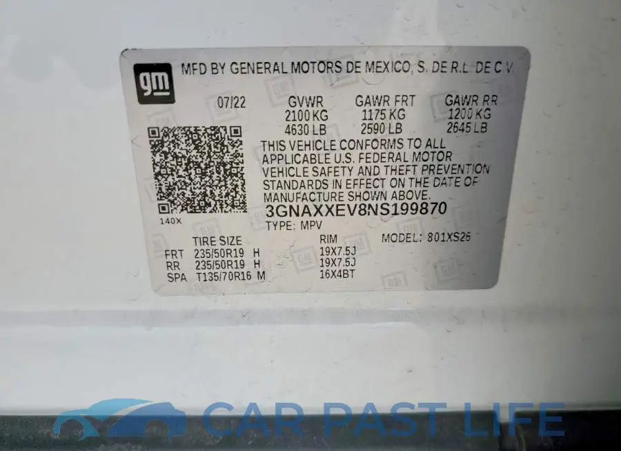 3GNAXXEV8NS199870# 13