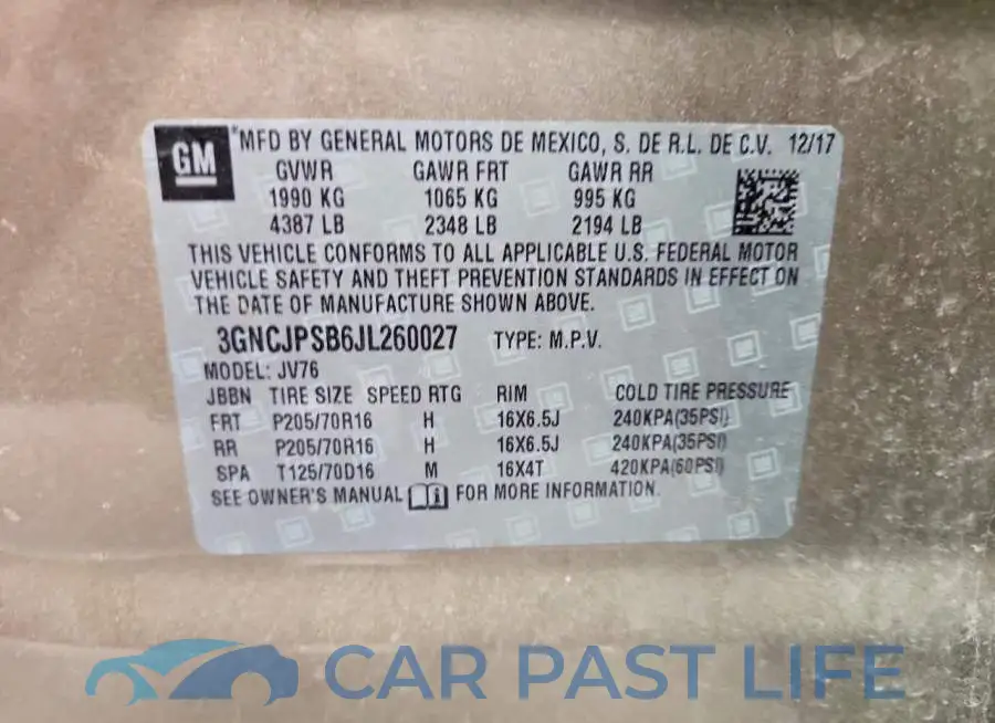 3GNCJPSB6JL260027# 13
