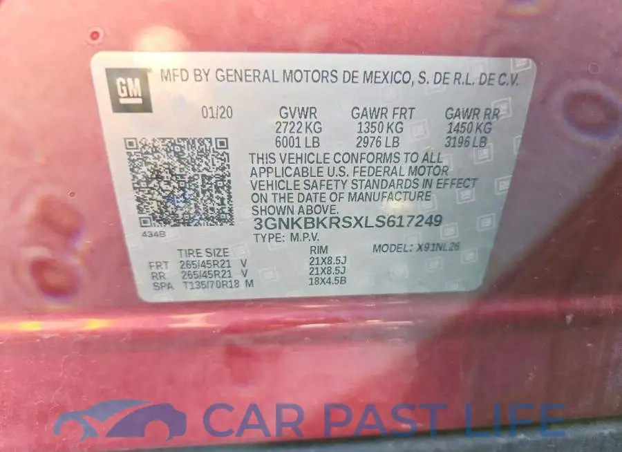 3GNKBKRSXLS617249# 14