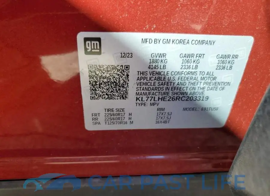 KL77LHE26RC203319# 13