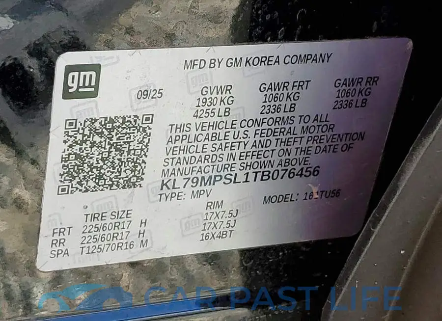 KL79MPSL1TB076456# 14