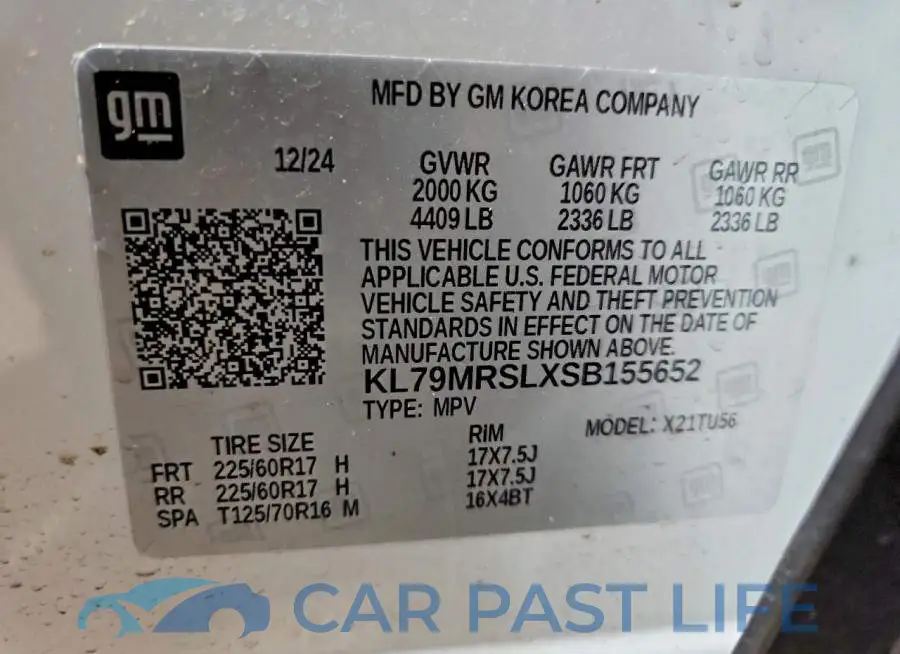 KL79MRSLXSB155652# 12