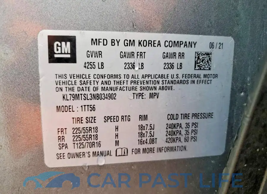 KL79MTSL3NB034902# 14