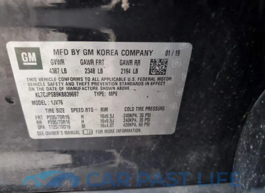 KL7CJPSB9KB839697# 13