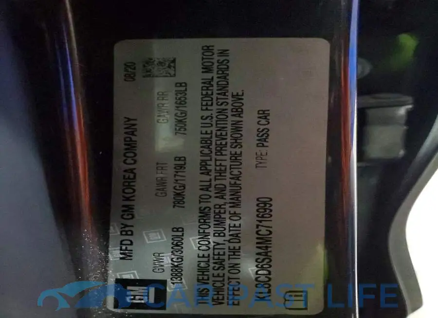 KL8CD6SA4MC716990# 12