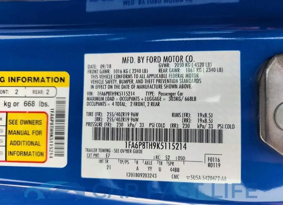 1FA6P8TH9K5115214# 12