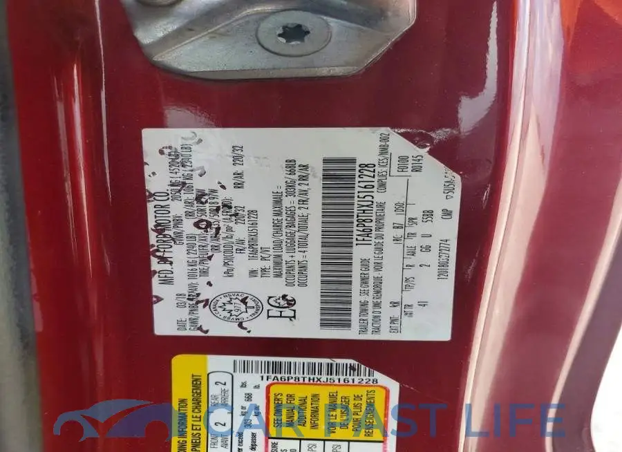 1FA6P8THXJ5161228# 12