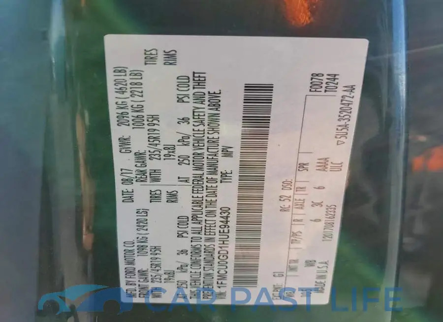 1FMCU0GD1HUE94430# 14