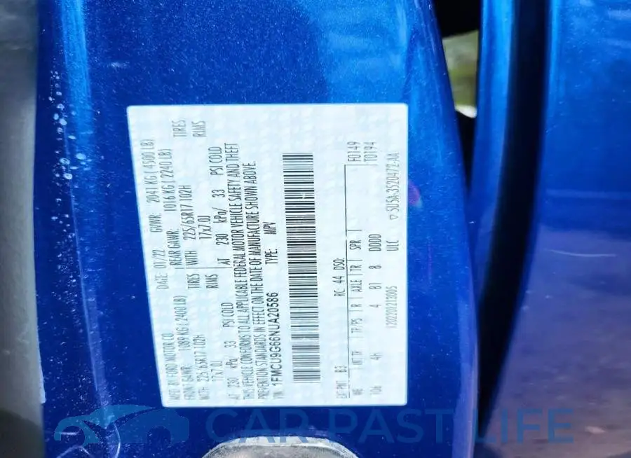 1FMCU9G66NUA20586# 14