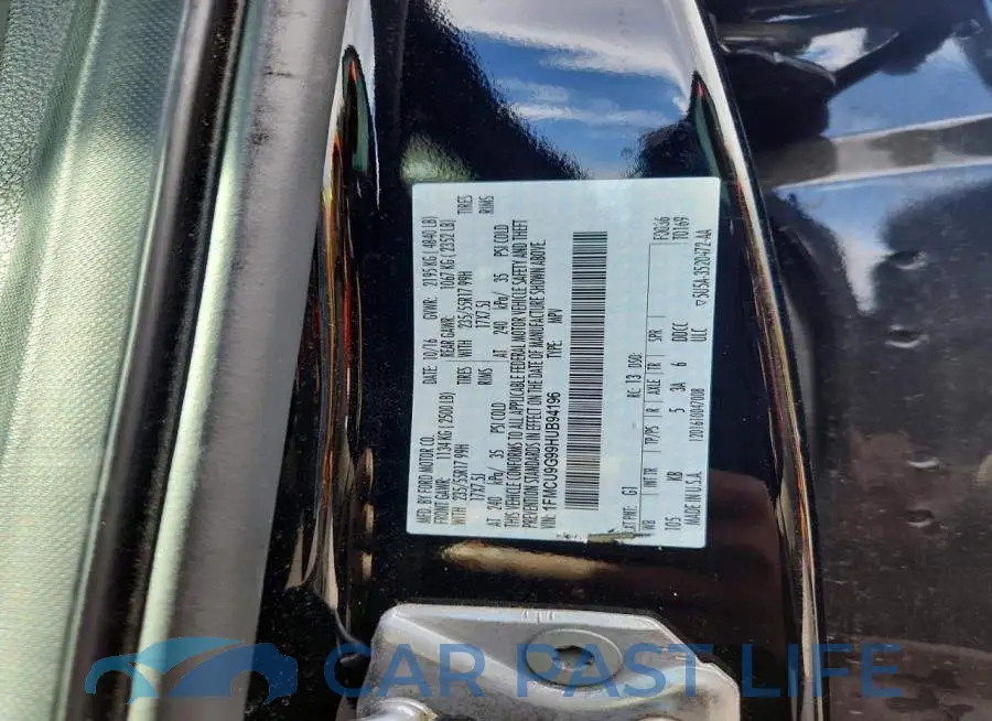1FMCU9G99HUB94196# 14