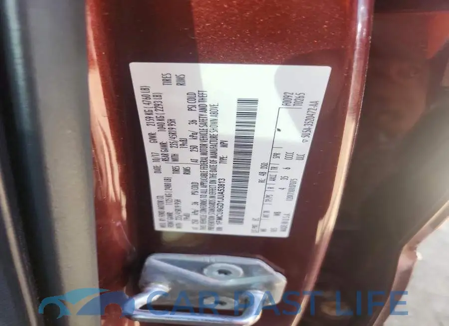 1FMCU9GD1JUA53813# 13