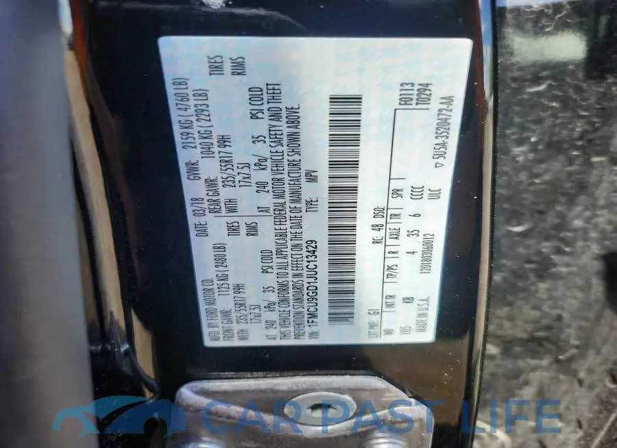 1FMCU9GD1JUC13429# 13