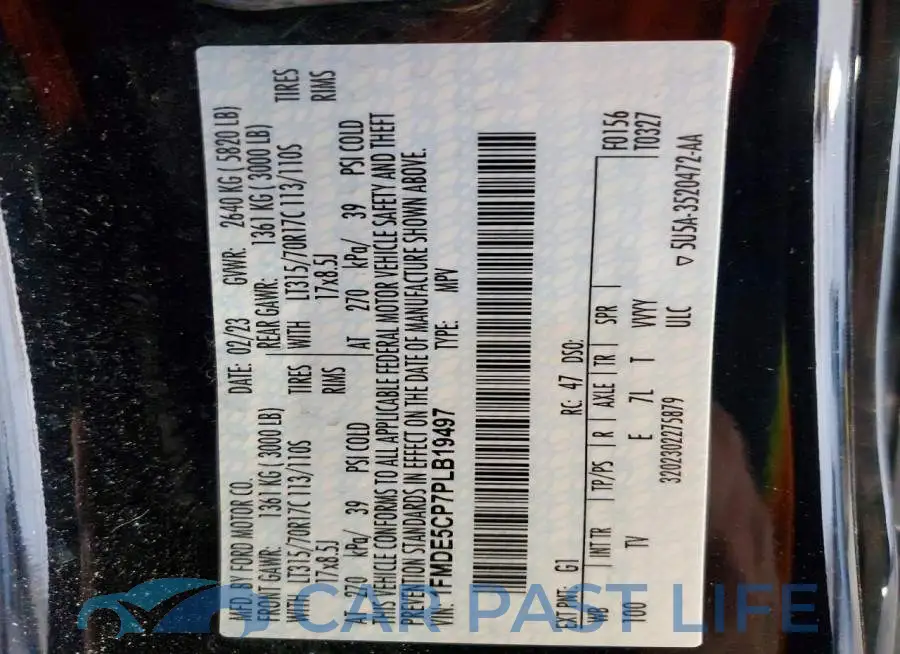 1FMDE5CP7PLB19497# 13