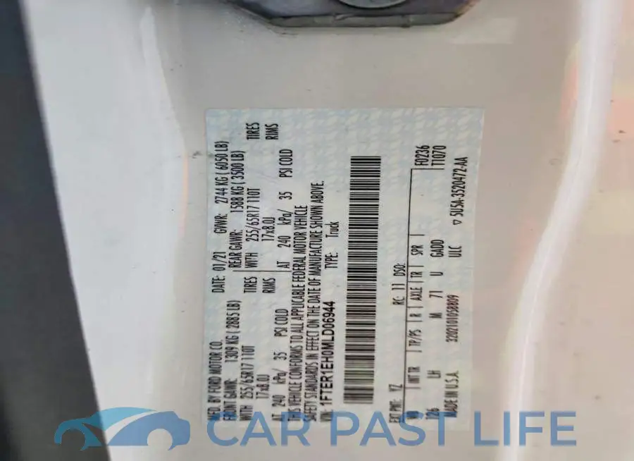 1FTER1EH0MLD06944# 12