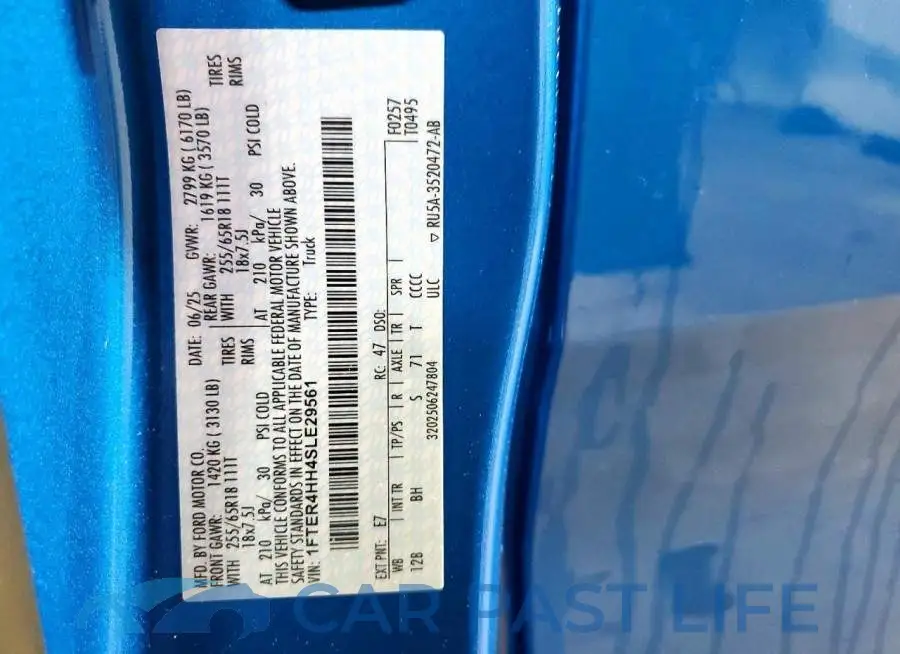 1FTER4HH4SLE29561# 12