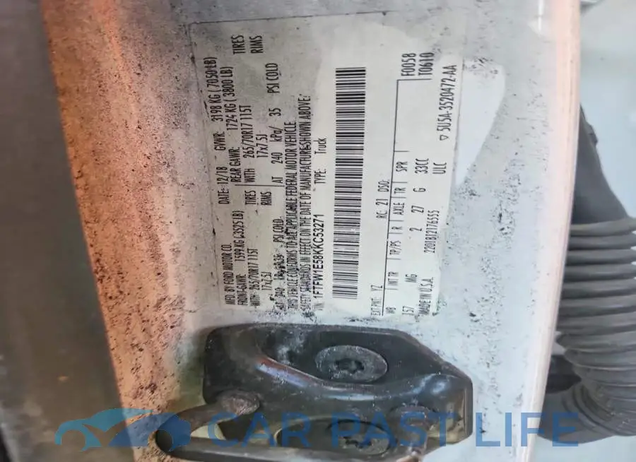 1FTFW1E58KKC53271# 12