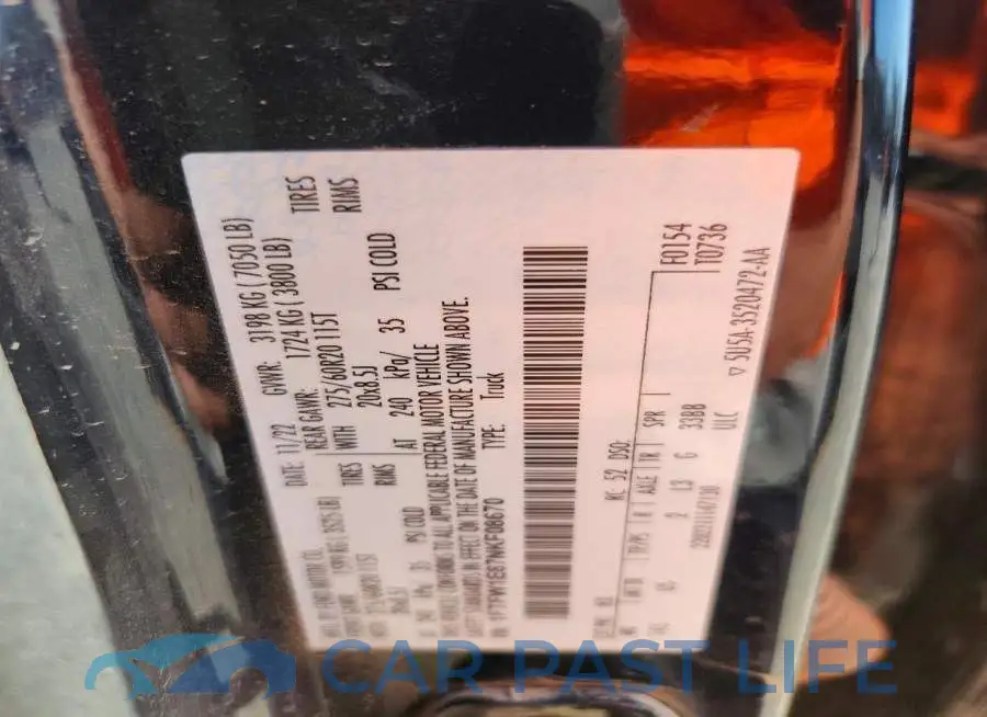 1FTFW1E87NKF08670# 12