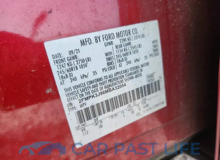 2FMPK3J96MBA32054# 13
