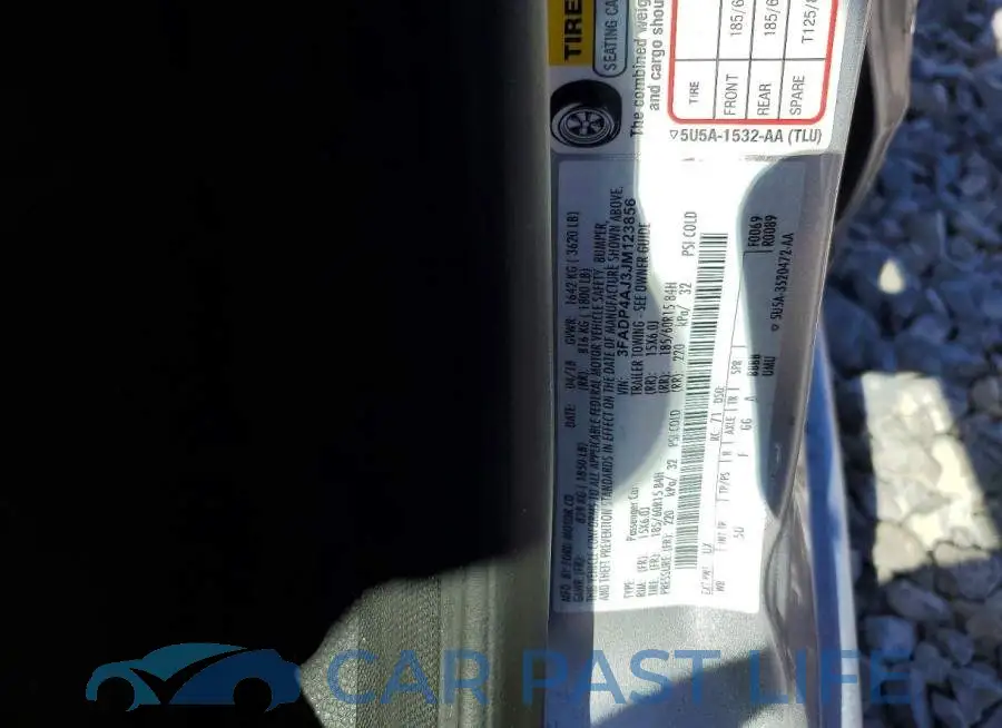 3FADP4AJ3JM123856# 12