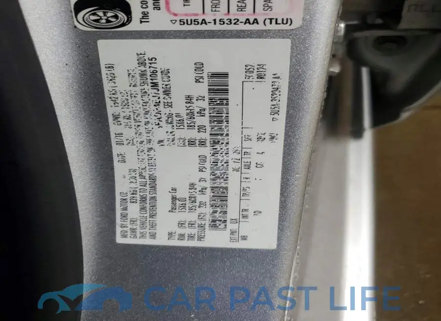 3FADP4EJ7JM106715# 12
