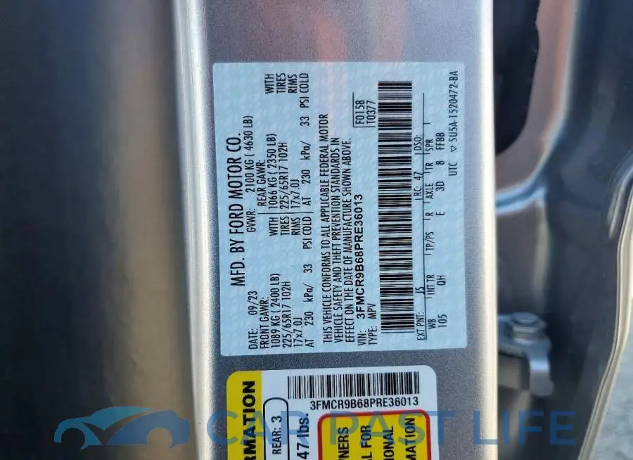 3FMCR9B68PRE36013# 12