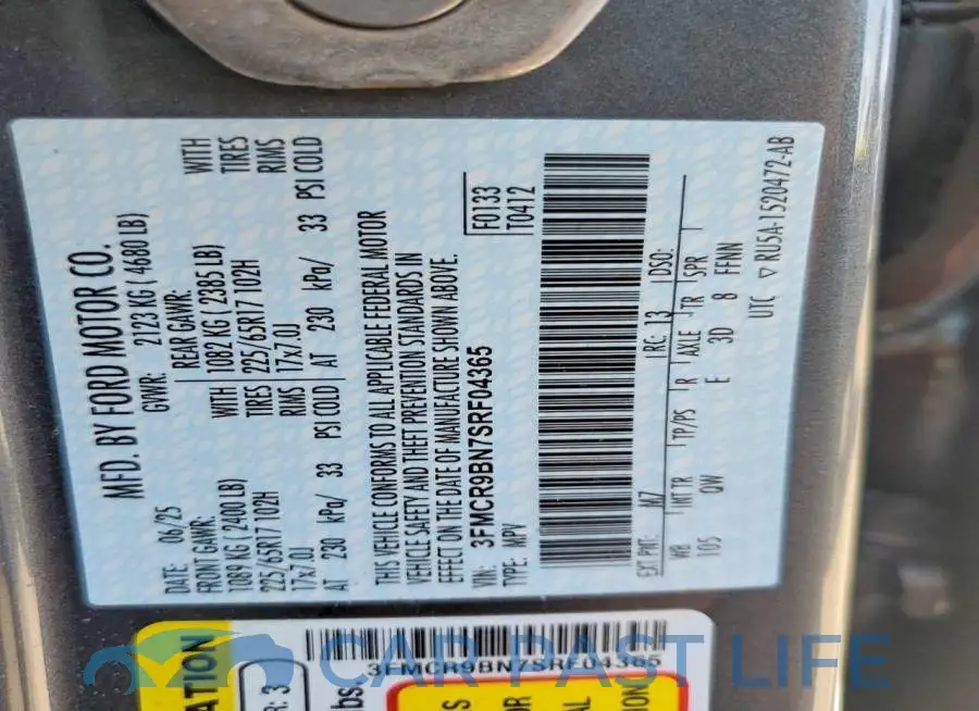 3FMCR9BN7SRF04365# 13