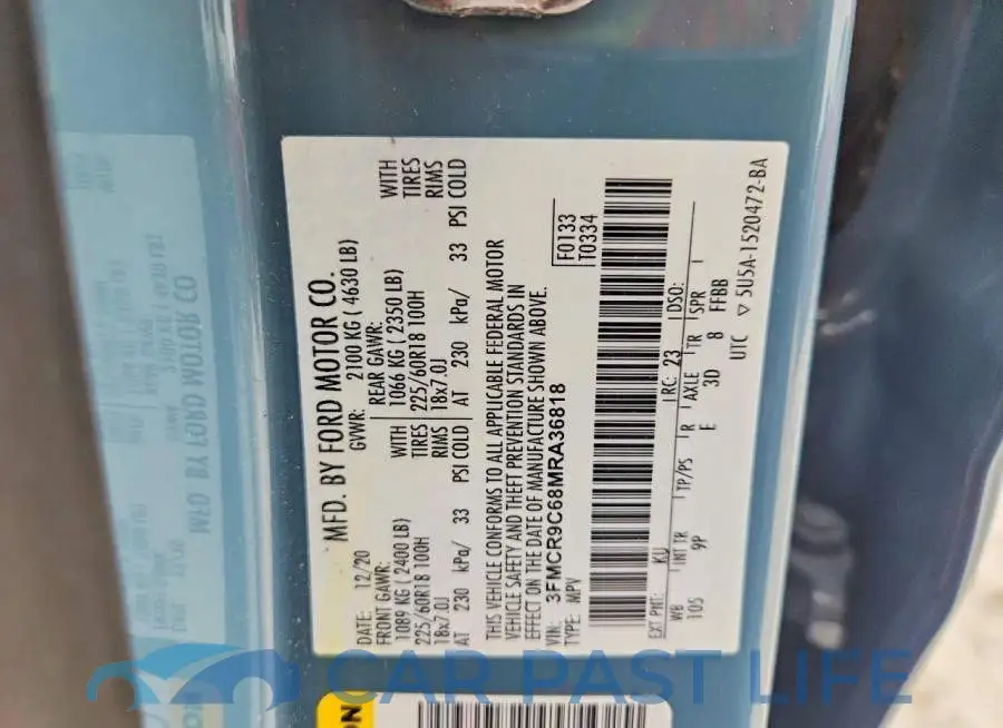 3FMCR9C68MRA36818# 13