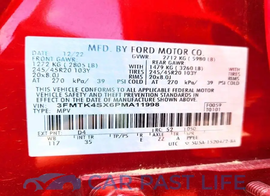 3FMTK4SX6PMA11998# 13