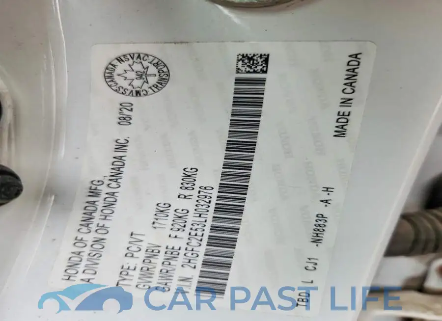 2HGFC2E53LH032976# 12