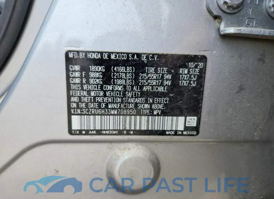 3CZRU6H33MM708950# 13