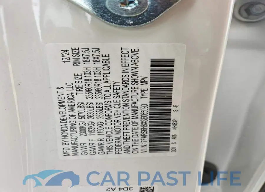 7FARS6H8XSE065090# 13