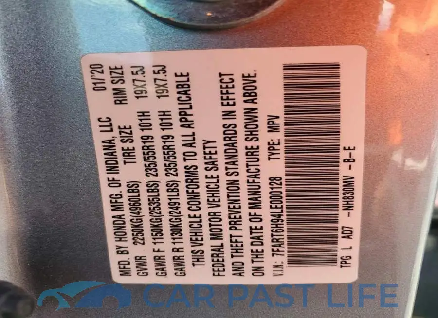 7FART6H94LE000128# 12