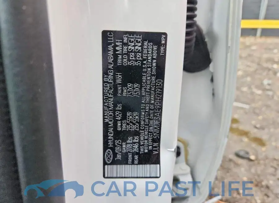5NMJF3AE9PH219130# 13