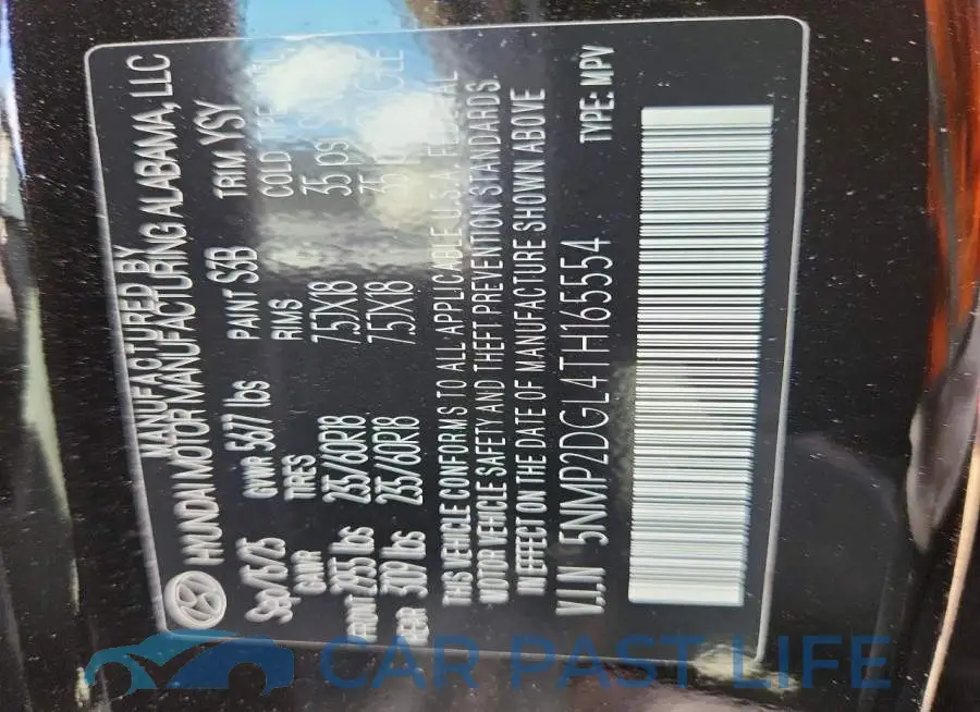 5NMP2DGL4TH165554# 13