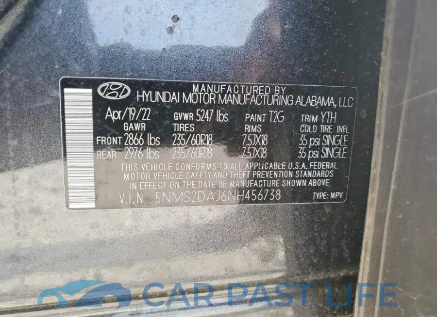 5NMS2DAJ6NH456738# 14