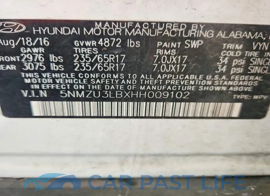 5NMZU3LBXHH009102# 13