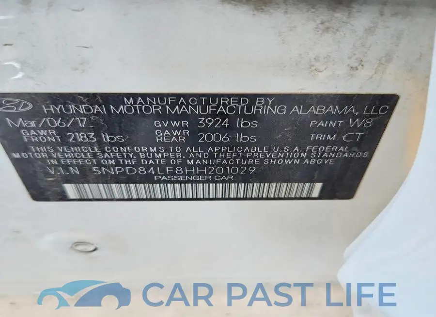 5NPD84LF8HH201029# 12