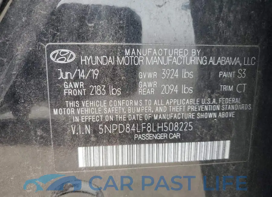 5NPD84LF8LH508225# 12