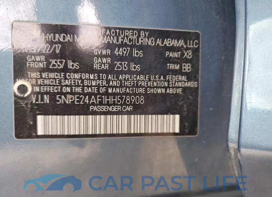 5NPE24AF1HH578908# 12