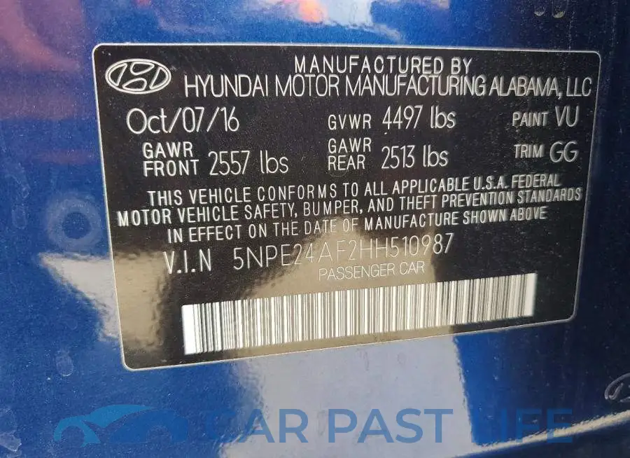 5NPE24AF2HH510987# 12