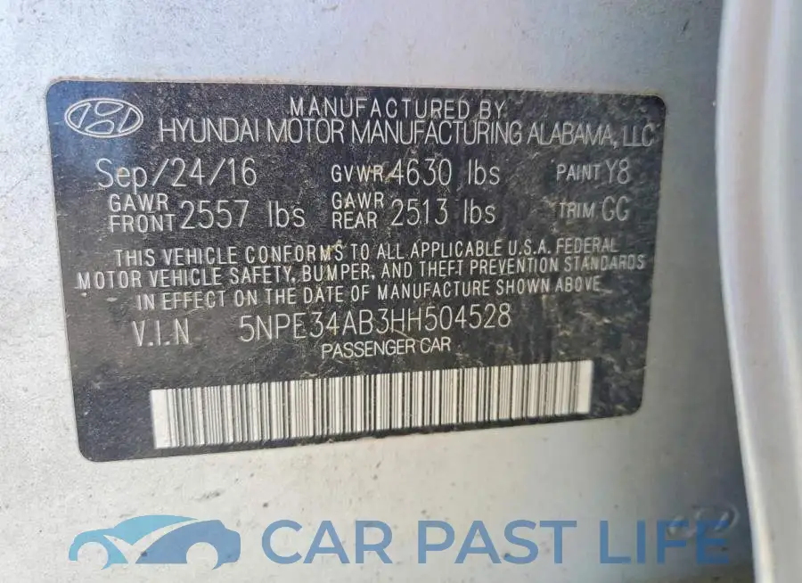 5NPE34AB3HH504528# 12